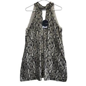 Motto Shop Snake Print Sleeveless Mini Dress. Size M NWT
